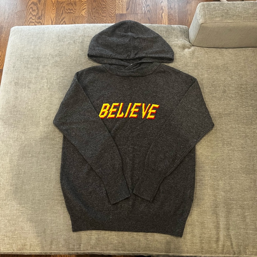 Sandro Wool and Cashmere Hoodie Sweater